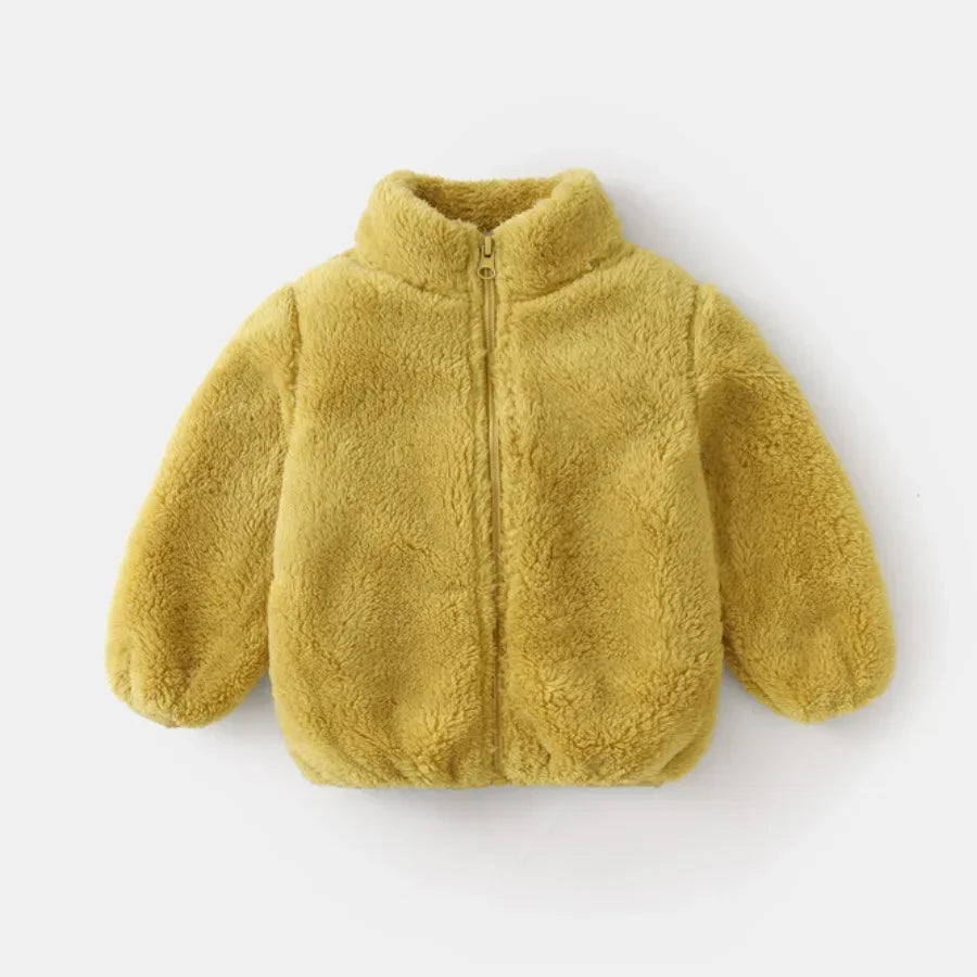 Veste Hiver Enfant Doublée Polaire - Manteau Chaud Garçon Fille 2-7 Ans