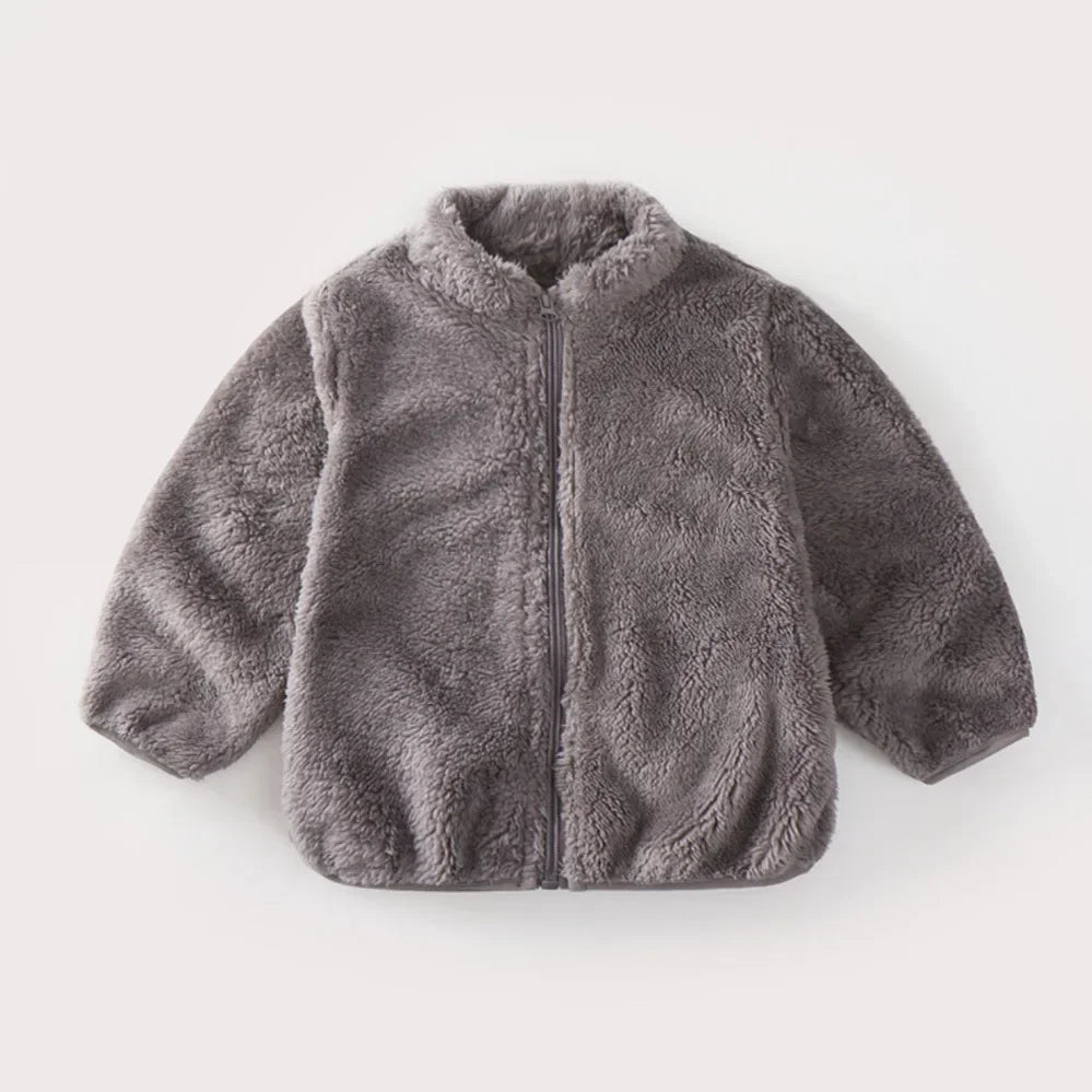 Veste Hiver Enfant Doublée Polaire - Manteau Chaud Garçon Fille 2-7 Ans