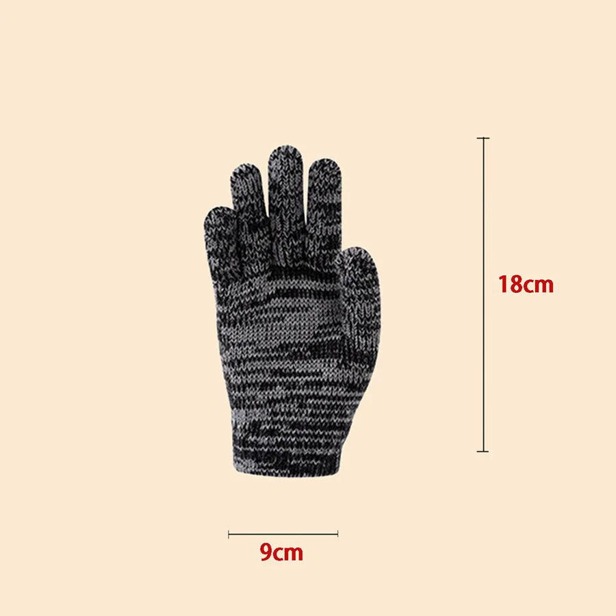 Ensemble Hiver Enfant 3 Pièces - Bonnet Écharpe Gants Tricotés 3-12 Ans
