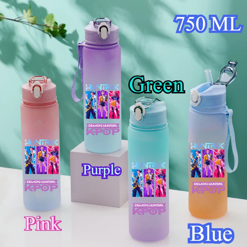 Gourde Anime Huntrix 750ML - Bouteille Kpop Demon Hunters