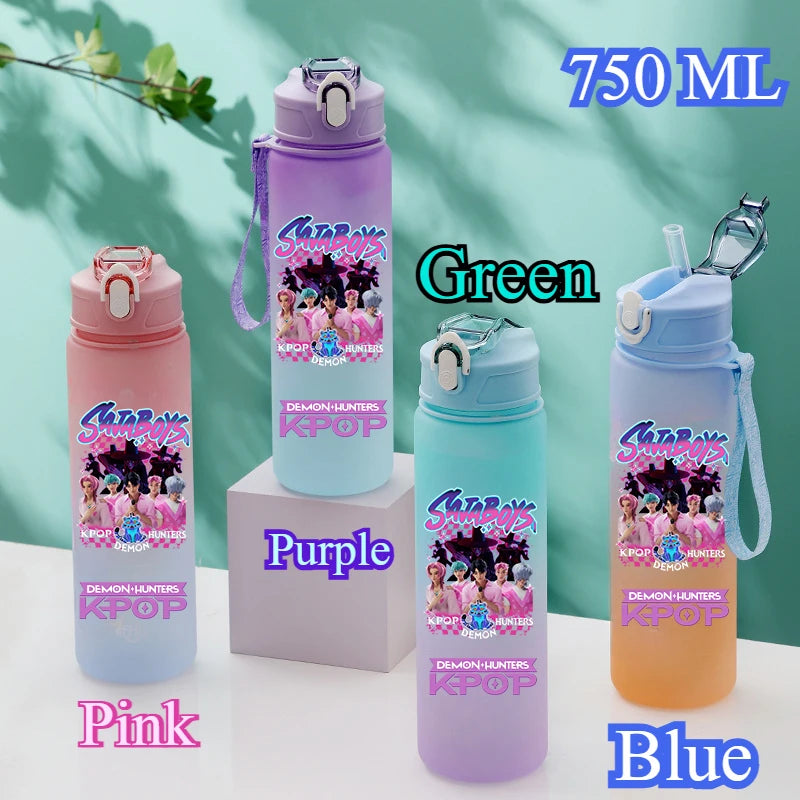 Gourde Anime Huntrix 750ML - Bouteille Kpop Demon Hunters