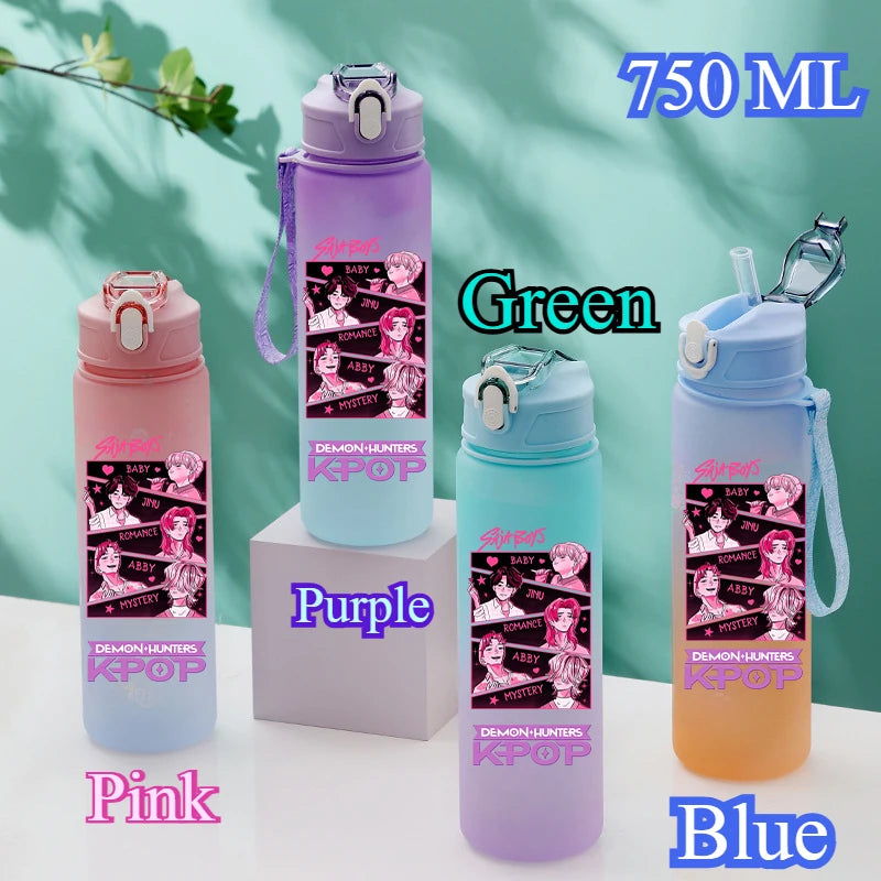 Gourde Anime Huntrix 750ML - Bouteille Kpop Demon Hunters