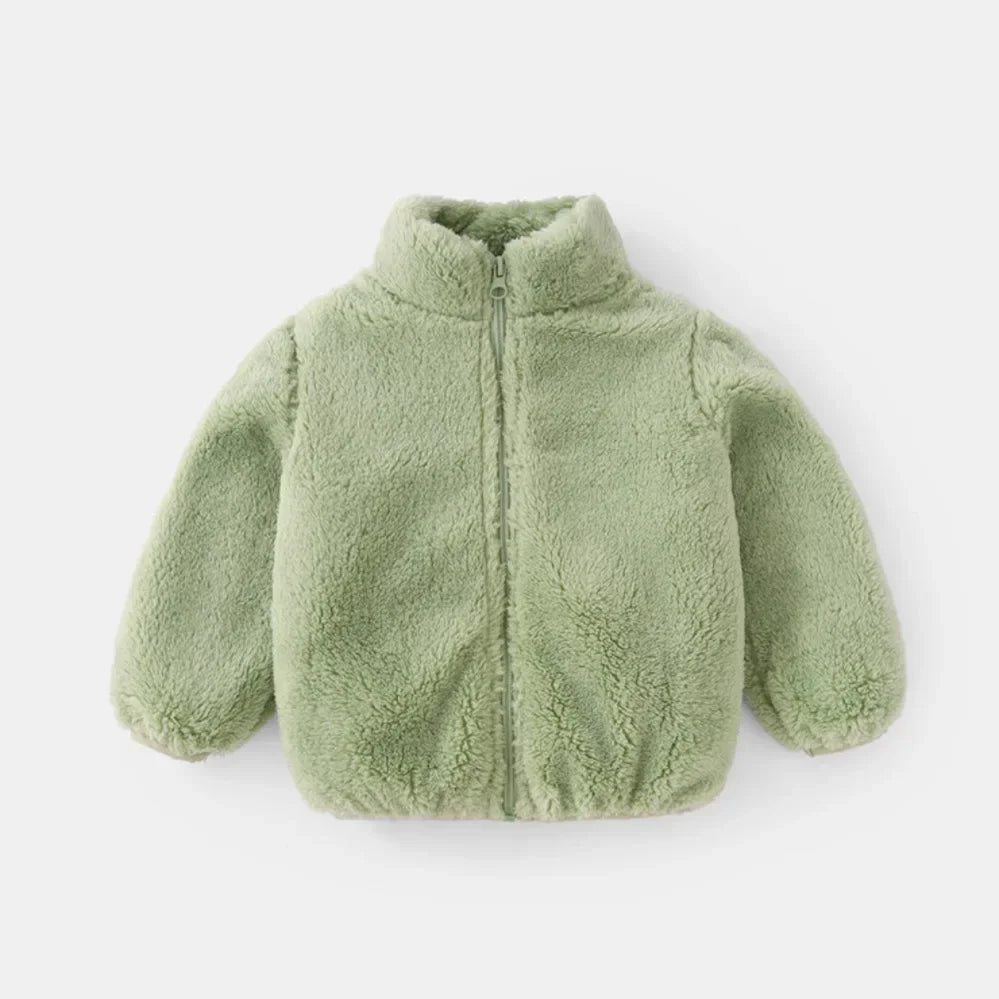 Veste Hiver Enfant Doublée Polaire - Manteau Chaud Garçon Fille 2-7 Ans