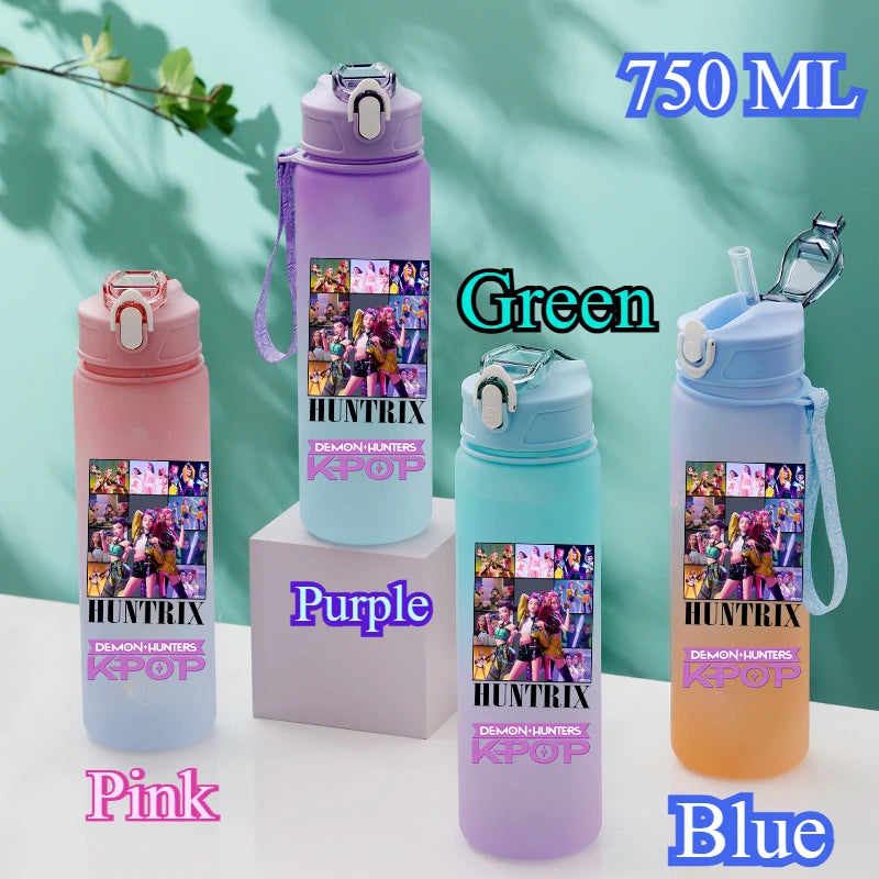 Gourde Anime Huntrix 750ML - Bouteille Kpop Demon Hunters