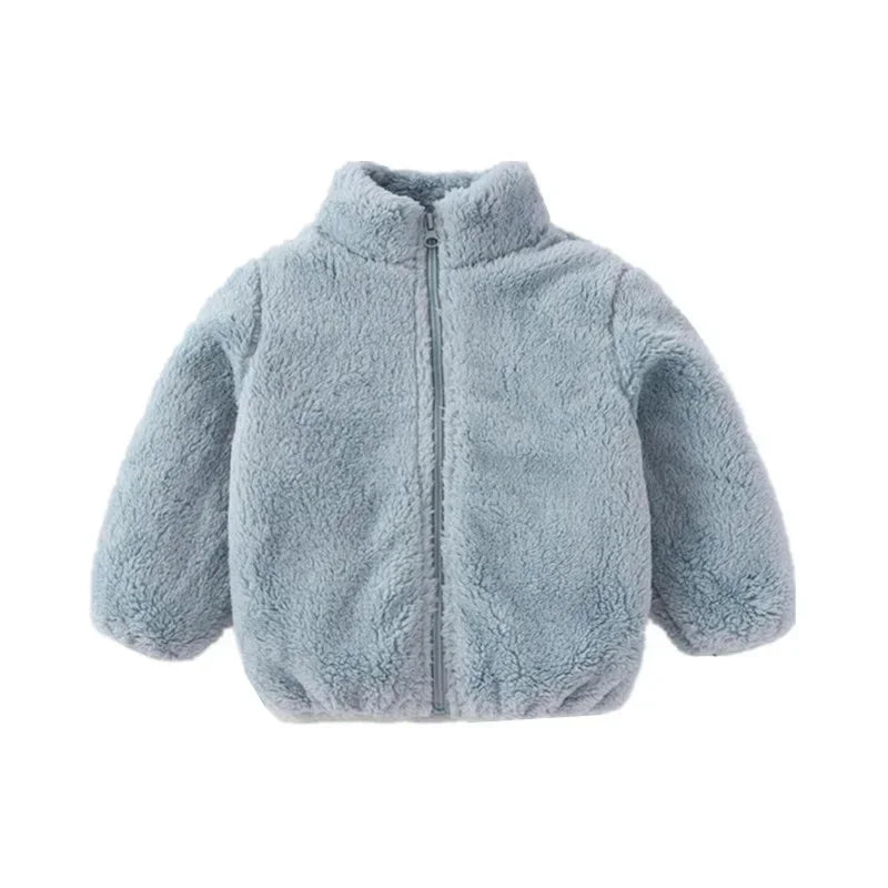 Veste Hiver Enfant Doublée Polaire - Manteau Chaud Garçon Fille 2-7 Ans