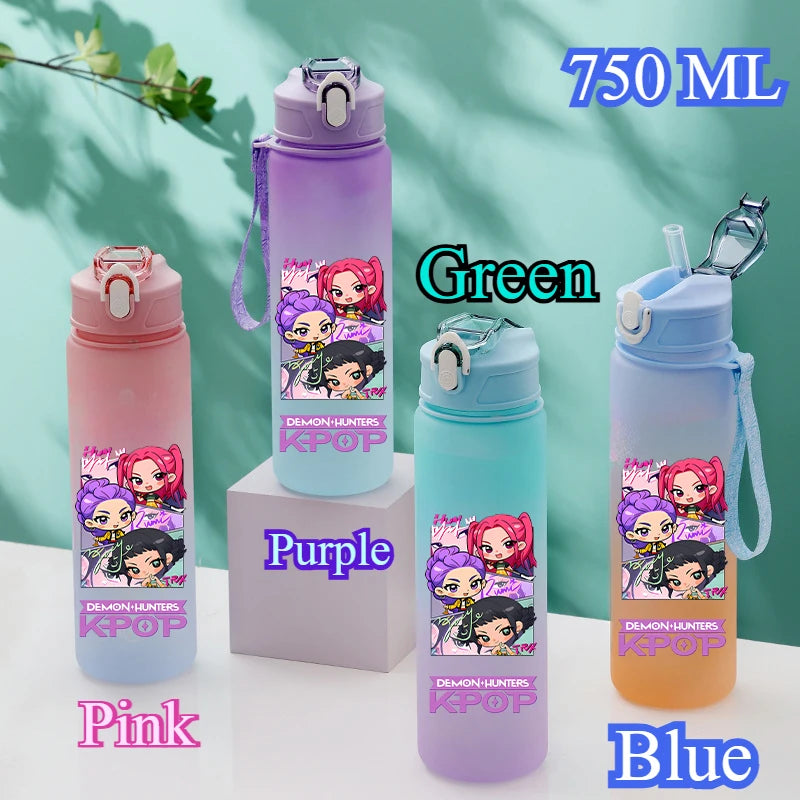 Gourde Anime Huntrix 750ML - Bouteille Kpop Demon Hunters