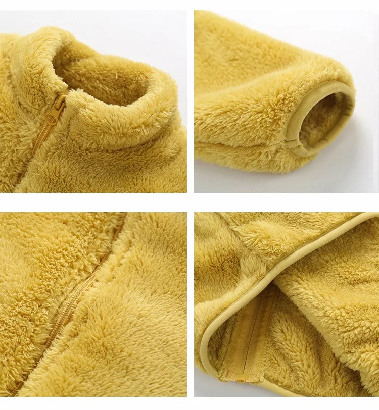 Veste Hiver Enfant Doublée Polaire - Manteau Chaud Garçon Fille 2-7 Ans