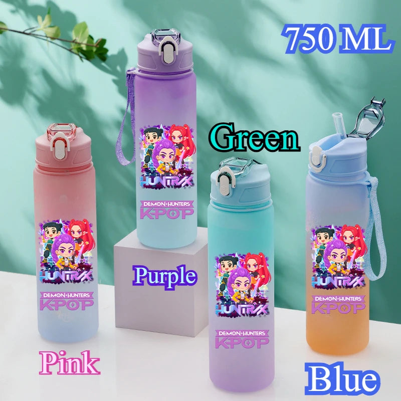 Gourde Anime Huntrix 750ML - Bouteille Kpop Demon Hunters