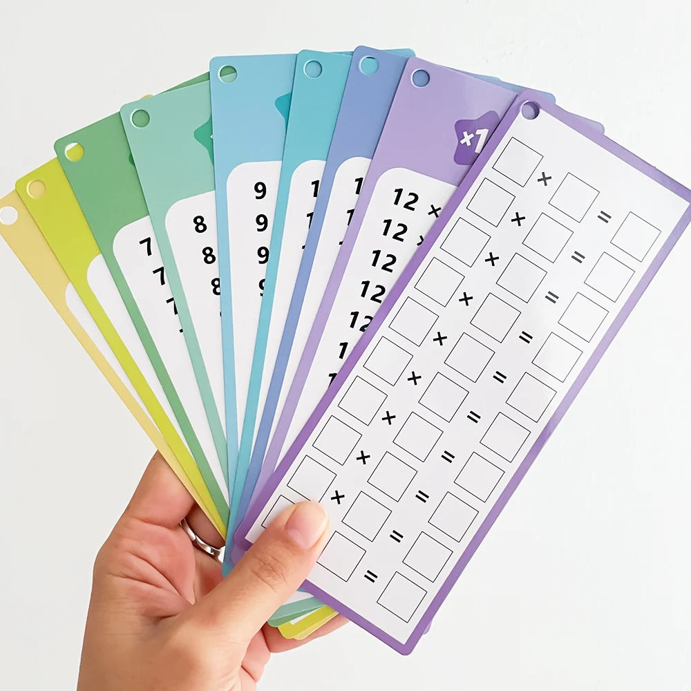 Cartes Multiplication 0-12 - Outil Apprentissage Mathématiques Montessori